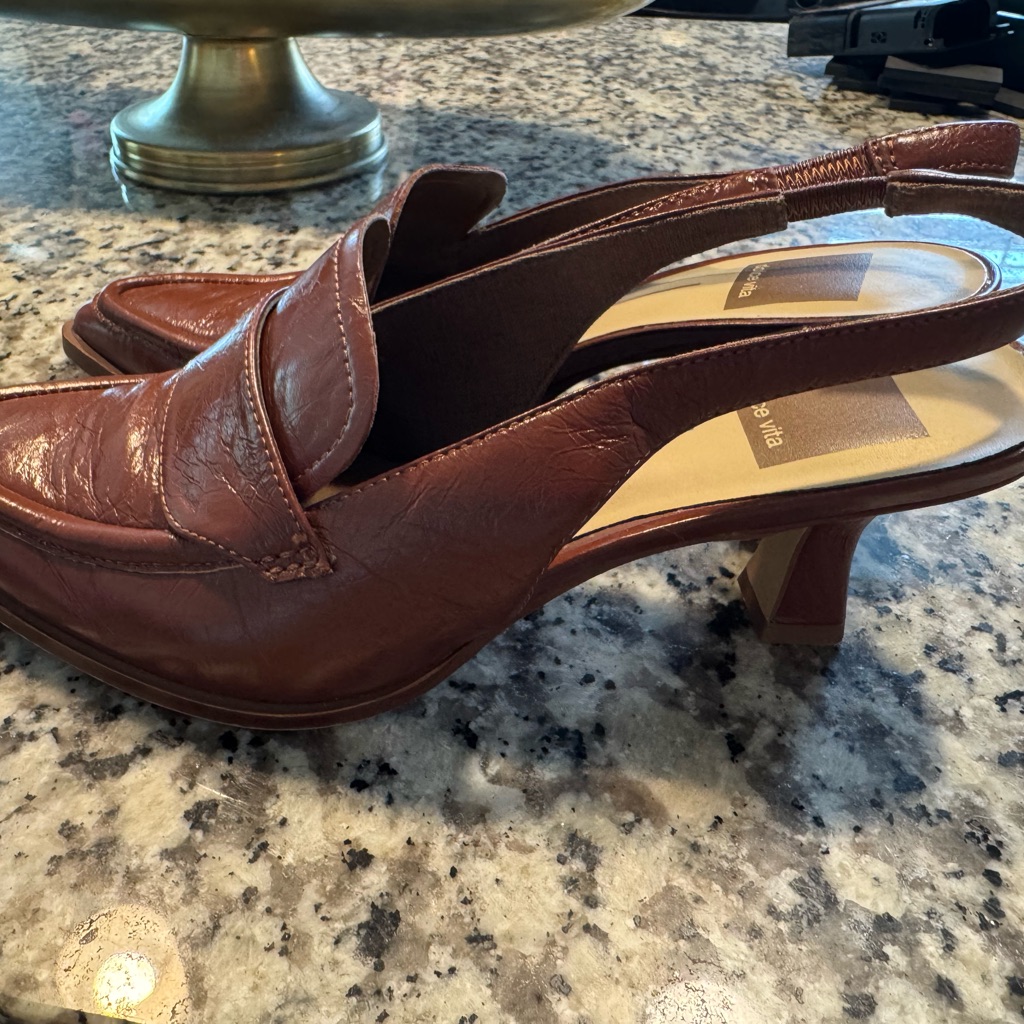 Dolce Vita Brown Heels With Leather Finish